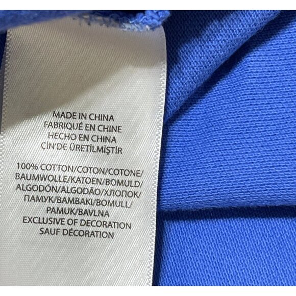 Polo Ralph Lauren Boy's Shirt (NO BUTTONS) Blue L Large Short Sleeve - Picture 6 of 8